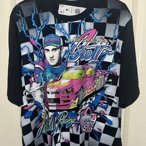 Adidas x Jeremy Scott Rally NASCAR Style Checker Shirt HG6512 Men’s Medium NWT